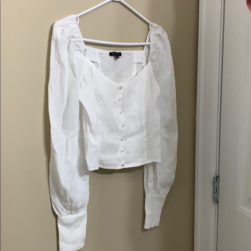 Brand new white top from Dynamite.
